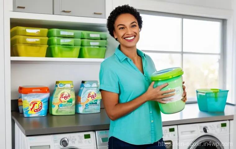 유기농 재료로 만드는 세제 제조법 - **Prompt:** A heartwarming, soft-focus image of a mother gently hugging her young child, who is happ...