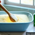 Home 21 DIY 세제를 통한 비용 절감 전략 - A bright, cozy kitchen scene showing a person carefully grating natural bar soap over a large glass ...